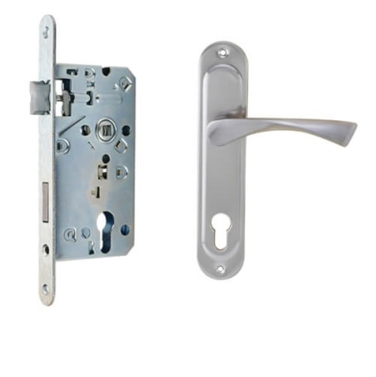 Замок врезной 7504/72-ZC (Хром)